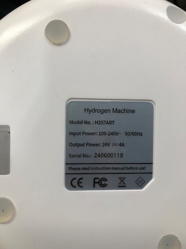 Photo 1 of PLAFNIO Portable Hydrogen Machine for Inhalation and Hydrogen Water, 240mL HO Dual-Output Inhaler SPE PEM Ionizer for Home, Travel and Car, Upgraded Version