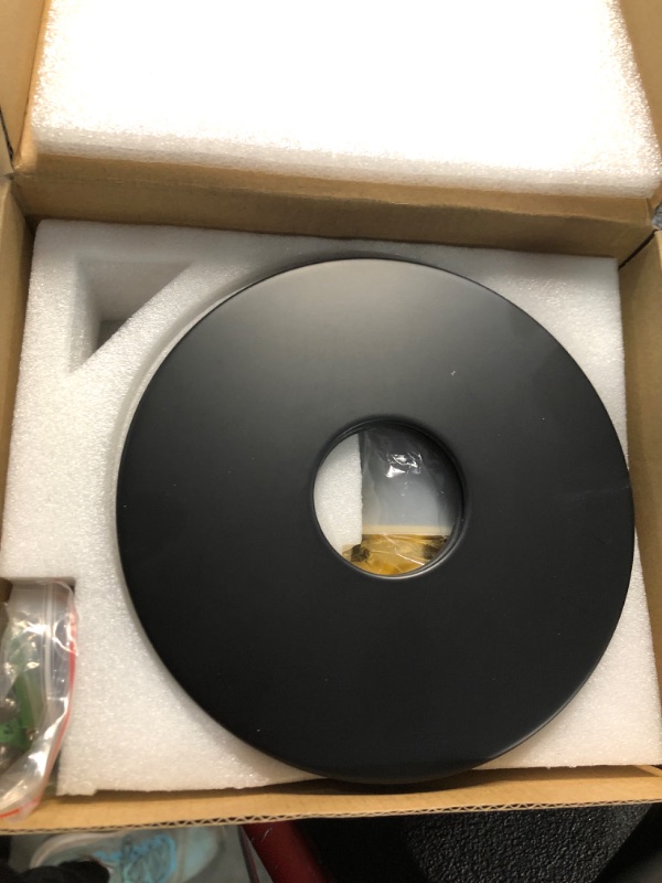 Photo 1 of DOLGABA Shower Valve Handle Single Function Shower Mixer Valve Kit Replacement Round Wall Mount Rough-in Control Valve Bathroom Trim Kit Female Thread, Matte Black