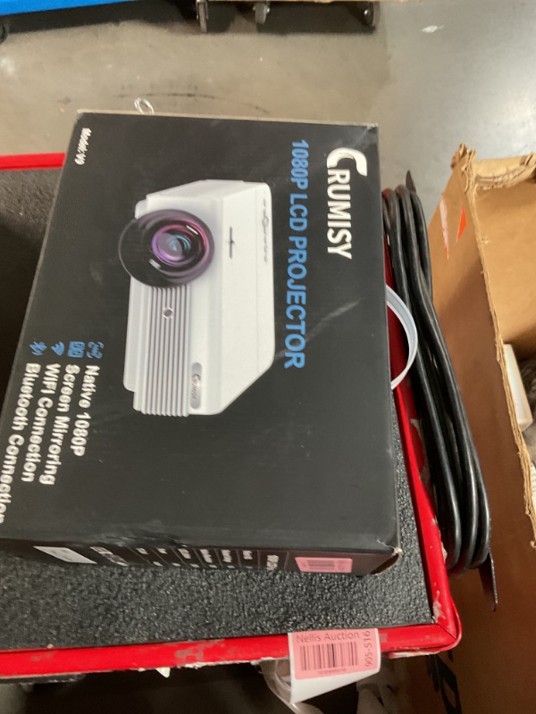 Photo 1 of Mini Projector with WiFi and Bluetooth, 4K Decode Indoor Outdoor Use Native 1080P Video Game Projector with HIFI Speakers, 400 ANSI 300'' Cast 50% Zoom Phone Mirror for HDMI/IOS/TV Stick/PS5