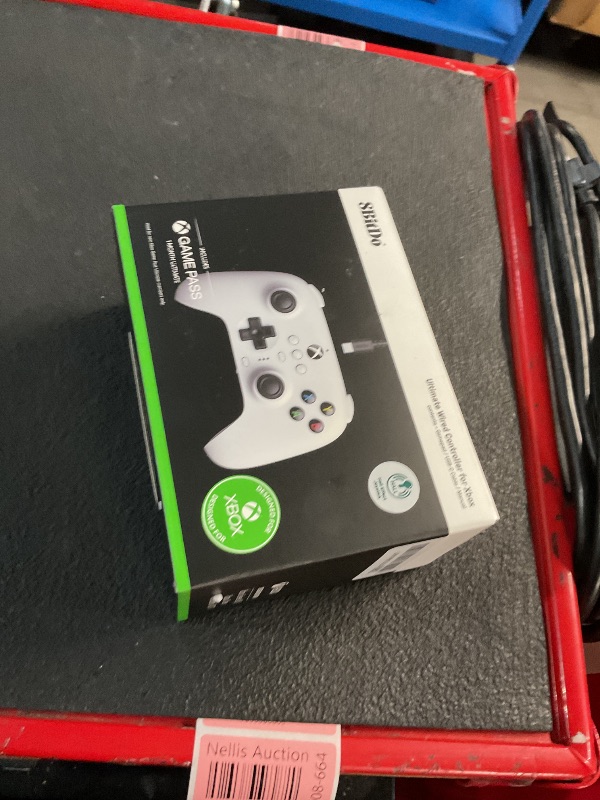 Photo 1 of 8Bitdo Ultimate Wired Controller for Xbox, Hall Effect Joysticks and Hall Triggers, Compatible with Xbox Series X|S, Xbox One, Windows 10 & Windows 11 - Officially Licensed (White)