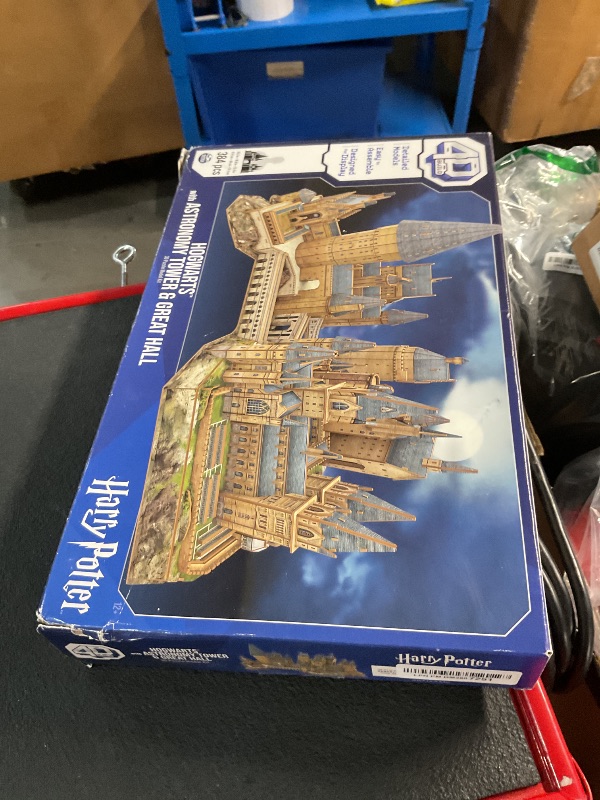 Photo 1 of 4D Build, Harry Potter Deluxe Hogwarts Castle with Astronomy Tower & Great Hall Over 2ft. Wide Model Kit 384 Pcs | 3D Puzzles for Adults & Teens 12+