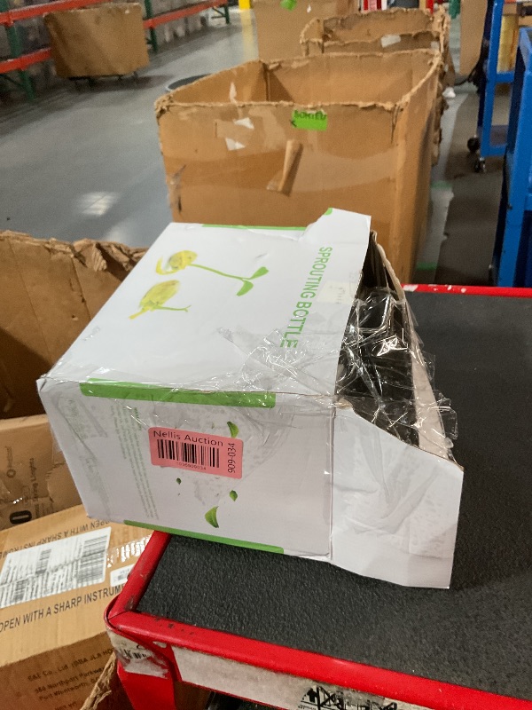 Photo 1 of Seed Sprouting Kit, 2 Large Wide Mouth Mason Jars with Sprout Lids, Blackout Sleeves, Drain Tray, Stainless Steel Stand, Sprouts Growing Kit for Bean, Broccoli, Alfalfa (Grey)