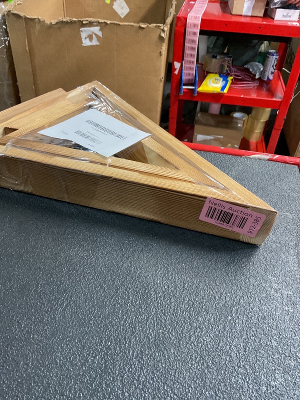 Photo 1 of Yongmao Wood Christmas Tree LED Light with Timer, Modern Farmhouse Wooden Christmas Tree for Home Fireplace Tabletop Indoor Decor, Christmas Decorations Set of 2 (Large 13.8" Small 10.4")