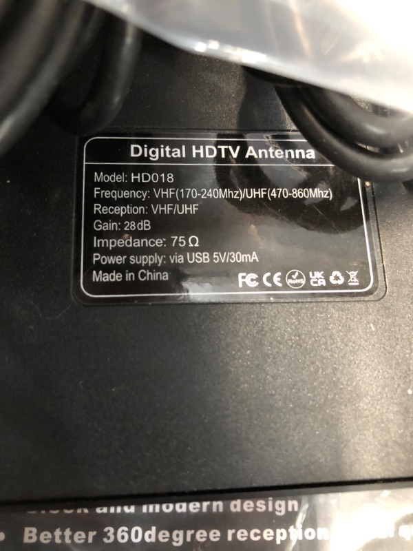 Photo 1 of 2025 Upgraded TV Antenna Indoor, 1600+ Miles Range Digital Antenna for Smart TV Indoor, HD Antenna for TV Local Channels with Amplifier, Outdoor Antenna Support 8K 4K 1080p All TVs -38FT Coax Cable