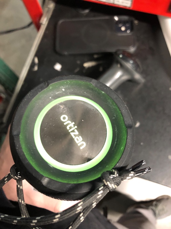 Photo 1 of Ortizan Portable Bluetooth Speaker: IPX7 Waterproof, 24W Loud Sound, Deep Bass, Bluetooth 5.3, LED Lights, Wireless Stereo Pairing, 30H Playtime, for Home/Outdoor/Party/Beach, Birthday Gift (Black)