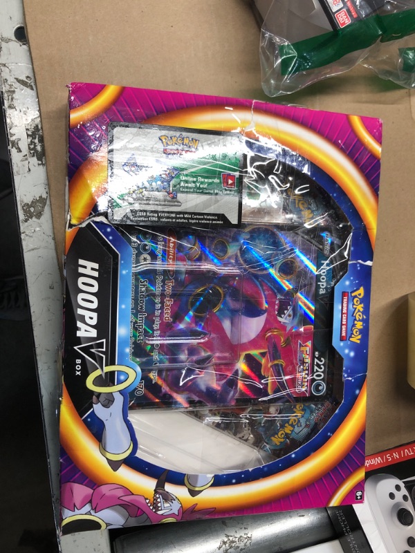 Photo 1 of ***TAMPERED WITH SEE CLERK COMMENTS*** Pokemon | Hoopa V Box | Card Game | Ages 6+ | 2 Players | 10+ Minutes Playing Time
