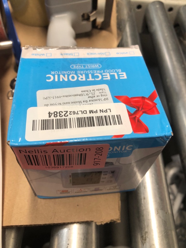 Photo 1 of Wrist Blood Pressure Monitor 2024 Upgraded Digital BP Machine with Tri-Backlit Display, Automatic Wrist Blood Pressure Monitor Pulse Rate Monitoring, USB Rechargeable, 2x99 Memory Readings