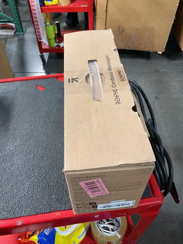 Photo 1 of RENPHO Rechargeable Handheld Back Massager, Cordless Electric Neck Massage Tool for Shoulder, Foot, Leg, Calf, FSA & HSA Eligible, Gifts for Women and Men