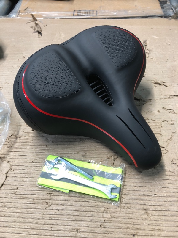 Photo 1 of Oversized Bike Seat for Peloton Bike & Bike+, Comfort Seat Cushion Compatible with Peloton, Road or Exercise Bikes
