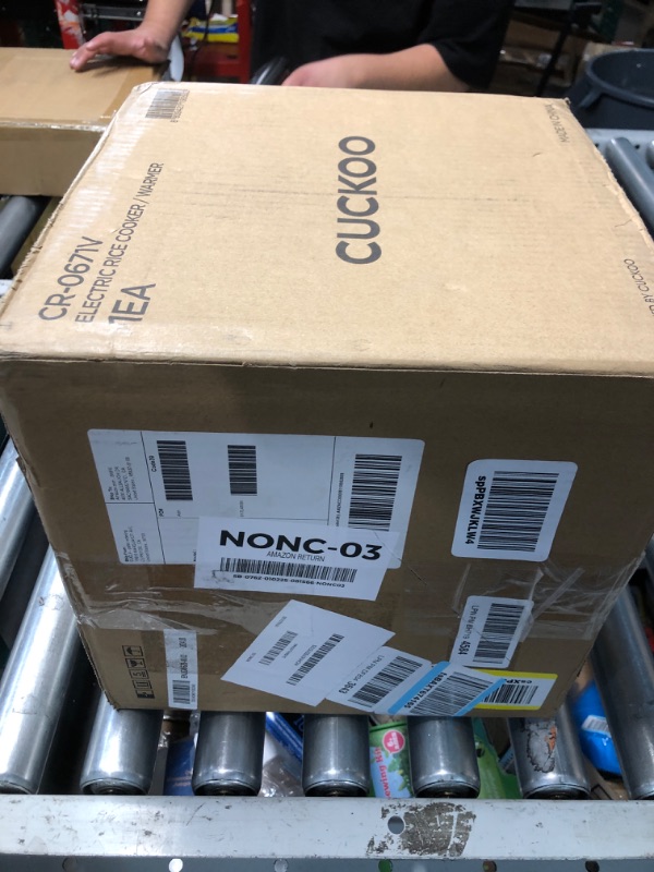 Photo 1 of CUCKOO Basic Rice Cooker & Warmer with Nonstick Inner Pot, Rice Cooker 6-Cup Uncooked / 12-Cup Cooked, Easy to Use Cuckoo Rice Cooker Small, Sticky Rice Maker, White / Purple (CR-0671V)