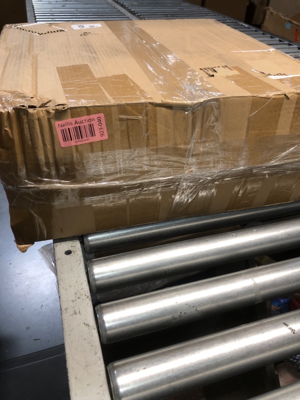 Photo 3 of Amazon Basics Standing, Industrial Floor Fan, 18-Inch High-Velocity, 3 Speeds, Metal Construction and Aluminum Blades, 100W, 8.27"D x 21.85"W x 21.5"H, Black