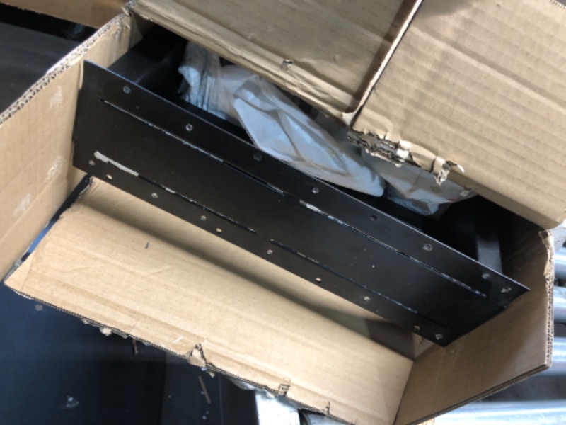 Photo 1 of ALLCOS 22 Inch Bench Legs Metal Coffee Table Legs Heavy Duty Table Legs Iron Bench Legs, Black, Set of 2