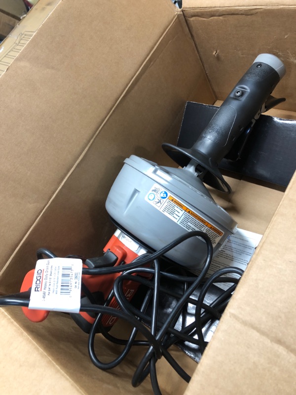 Photo 1 of ***USED - POWERS ON - UNABLE TO TEST FURTHER***
Ridgid K-45AF-5 Drain Cleaning Autofeed Snake Auger Machine with C-1 5/16 in. x 25 ft. Inner Core Cable