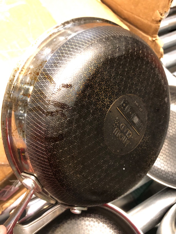 Photo 1 of ***HEAVILY USED - SEE COMMENTS***
SNOWCLAD Pots and Pans Set Non Stick, 10 Pcs Hybrid Stainless Steel Cookware Sets, Non Stick Frying Pans, Saucepans, Saute Pan & Stock Pot, PFOA Free Kitchen Skillet,Induction Compatible