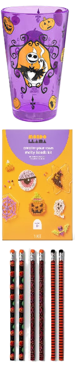 Photo 1 of 3 Item Seasonal & Party Supplies Bundle | Halloween Melty Beads Kit + Jack Skellington Glass 16 oz. - The Nightmare Before Christmas + 6ct Halloween Party Favors Pencils