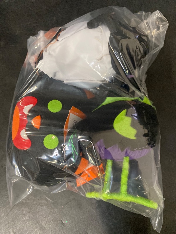Photo 1 of 3 Item Seasonal & Party Supplies Bundle | 5.5" Felt Black Cat Pumpkin + 'Skitter' Felt Bird Halloween Decorative Figurine + Spellma Halloween Bird Witch