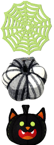 Photo 1 of 3 Item Seasonal & Party Supplies Bundle | 2 Pumpkins and 1 Web Home Decor