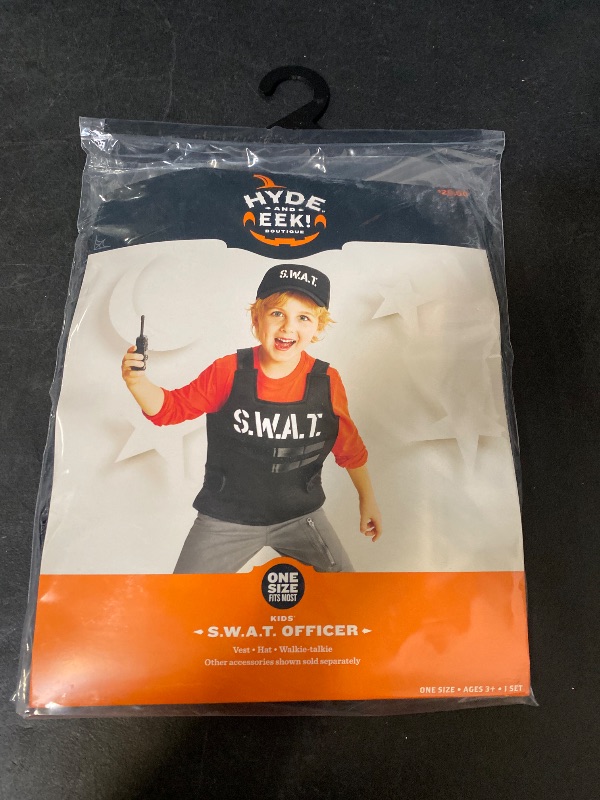 Photo 1 of One Size Fits Most Kids SWAT Vest Halloween Costume