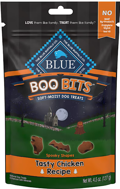 Photo 1 of Blue Buffalo Boo Bits Tasty Chicken Recipe Soft & Chewy Halloween Dog Treats, 4.5 oz.