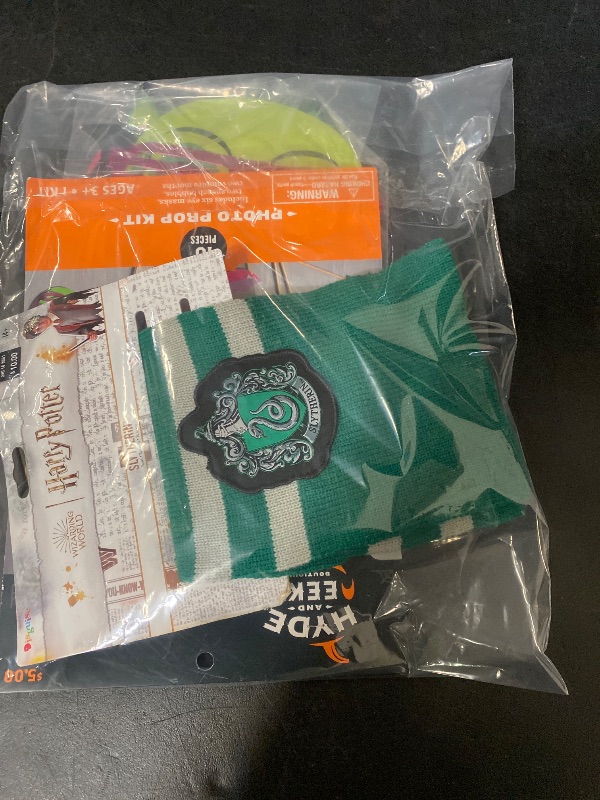 Photo 1 of 2 Item Seasonal & Party Supplies Bundle | Harry Potter Scarf Green, 10 Pcs. Photo Prop Kit