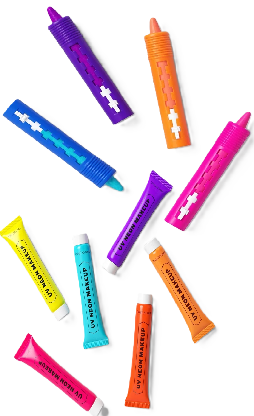 Photo 1 of 2 Item Party Supplies & Seasonal Bundle | 6 Pack UV Neon Makeup Kit, Neon Makeup Sticks
