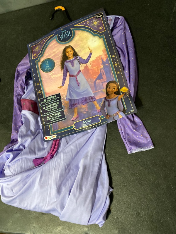 Photo 1 of S 4-6X Girl's Classic Disney Wish Asha Costume Child 