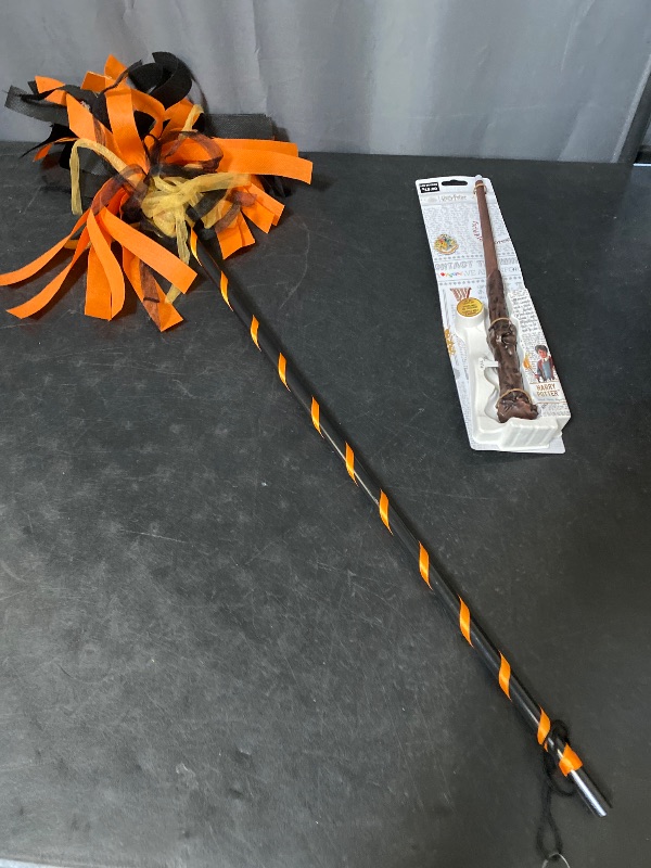 Photo 1 of 2 Item Seasonal & Party Supplies Bundle | Witch Wand Costume Accessory, Wizard Wand