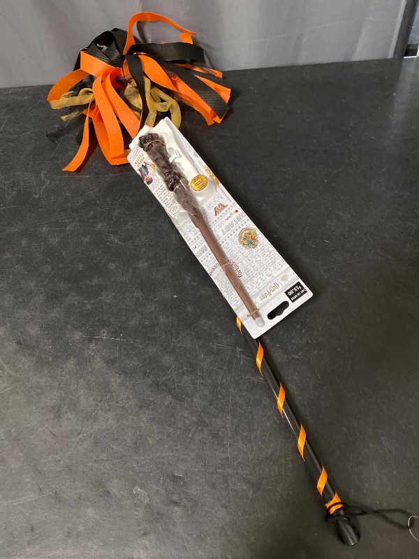 Photo 1 of 2 Item Seasonal & Party Supplies Bundle | Witch Wand Costume Accessory, Wizard Wand