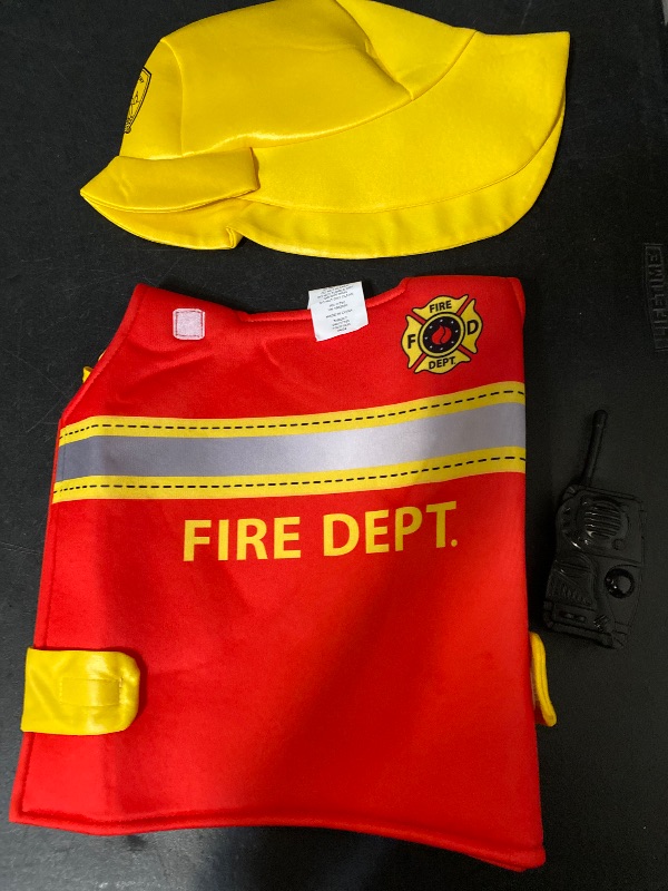 Photo 1 of One Size Fits Most Kids' Firefighter Vest Halloween Costume Kit 