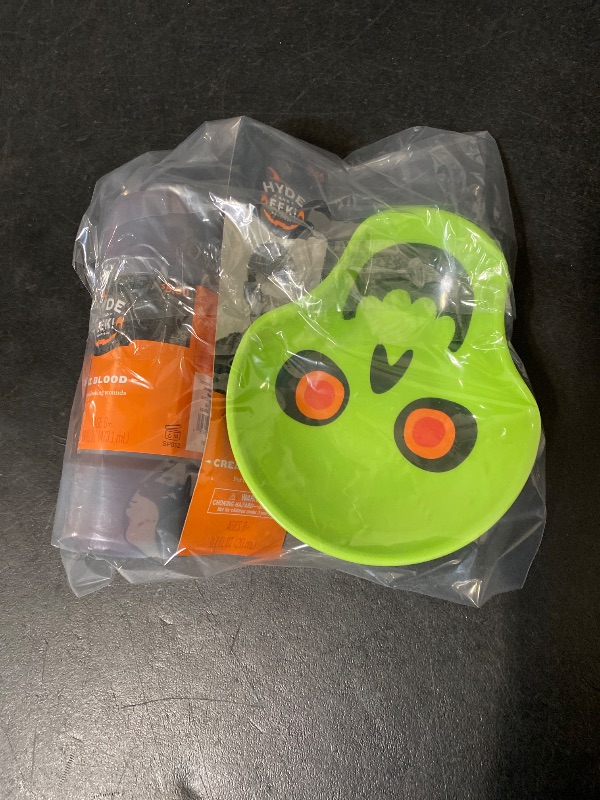Photo 1 of 3 Item Seasonal & Party Supplies Bundle | 16 OZ Fake Blood, .7 OZ Cream Makeup, 1 Decor Bowl