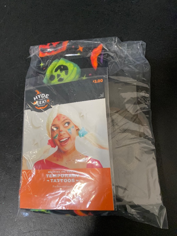 Photo 1 of 3 Item Seasonal & Party Supplies Bundle | 20 CT. Black Napkins, Ice Cream Temp Tattoo, 2 Pack Kitchen Towels