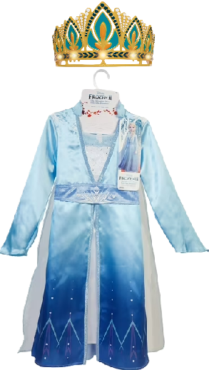 Photo 1 of 2 Item Seasonal & Party Supplies Bundle | 4-6x Elsa Dress, OSFM Anna Crown