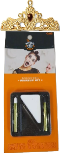 Photo 1 of 3 Item Seasonal & Party Supplies Bundle | 2 Black/White Makeup Kits, 1 Gold Crown Costume Accessory