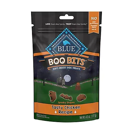 Photo 1 of Blue Buffalo Boo Bits Tasty Chicken Recipe Soft & Chewy Halloween Dog Treats, 4.5-oz bag