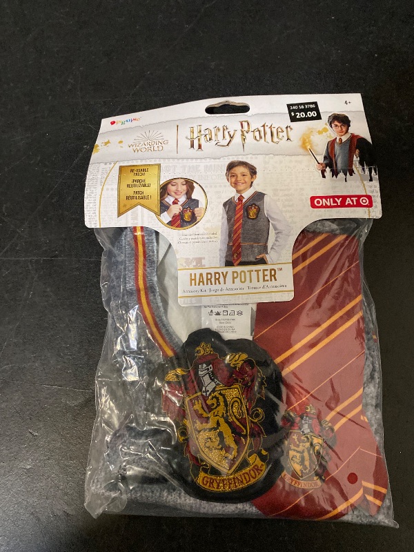 Photo 1 of One Size Fits Most Harry Potter Halloween Costume Accessory Kit With Vest Tie