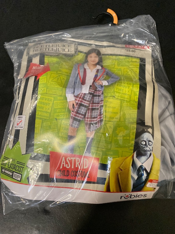 Photo 1 of S Warner Bros. Kids' Beetlejuice Beetlejuice Astrid School Uniform Halloween Costume