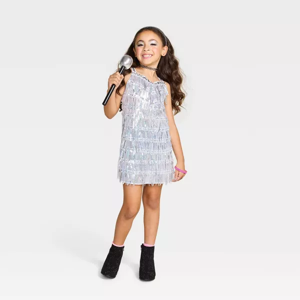 Photo 1 of M Kids' Pop Star Costume Dress Silver - Hyde and EEK! Boutique