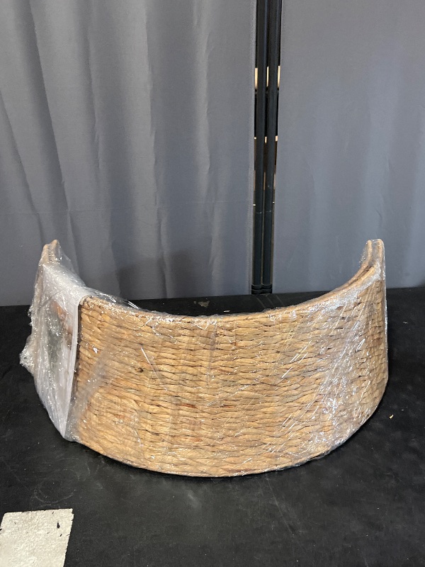 Photo 1 of 2 Piece  -  Rattan Christmas Tree Collar - 26" Rustic Farmhouse Tree Skirt- Xmas Tree Base Cover for Christmas Decoration- Woven Holiday Tree Ring Accessory for Home, Living Room