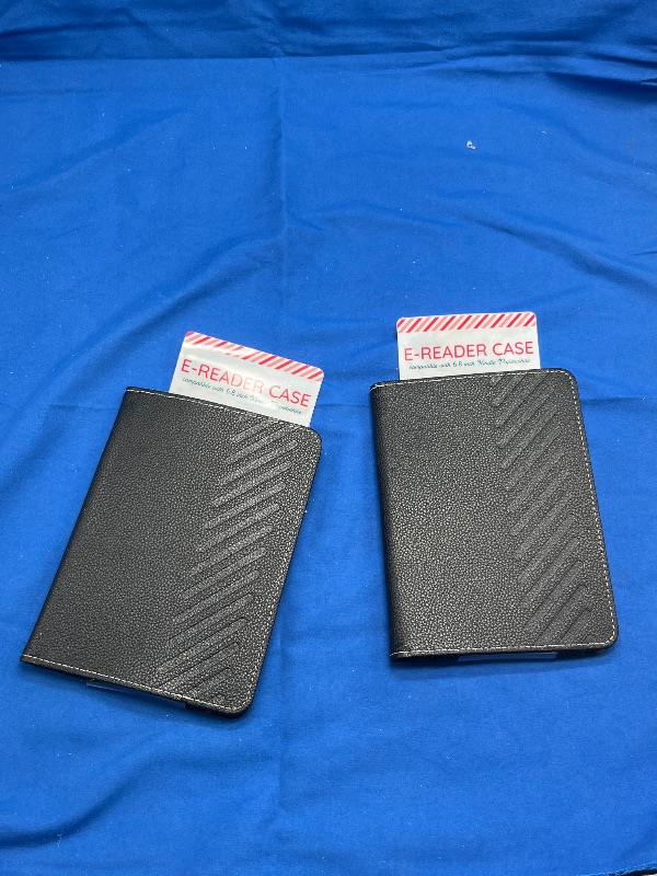 Photo 1 of pack of 2 E-Reader Kindle Paperwhite Case Black 6.8" Bullseye's Playground New
