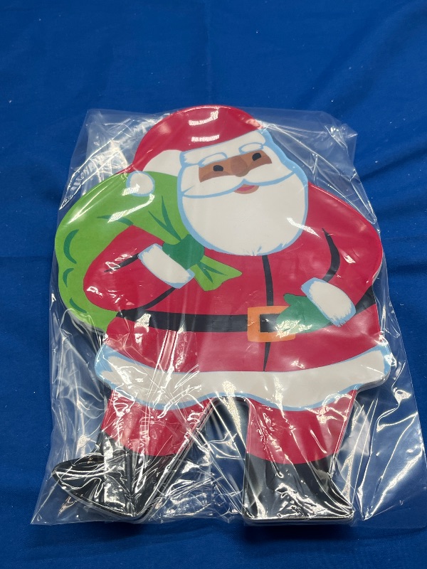 Photo 1 of  2 pack - 7.3" Melamine Christmas Santa Dinner Plate Red - Wondershop