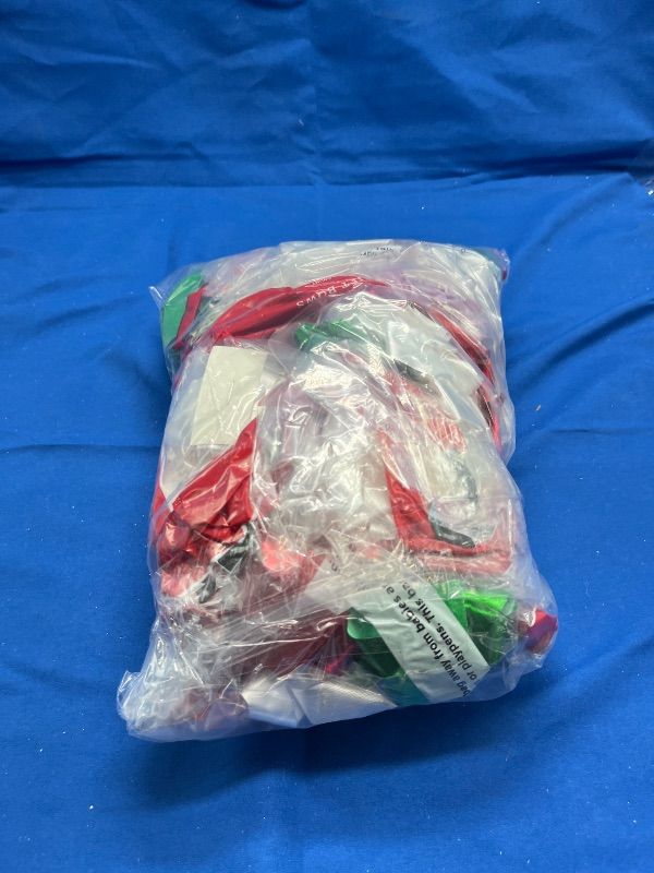 Photo 1 of 20ct Christmas Bow Bag White/Red/Green - Wondershop™: Pre-Made, Multicolored Gift Packaging Accessories