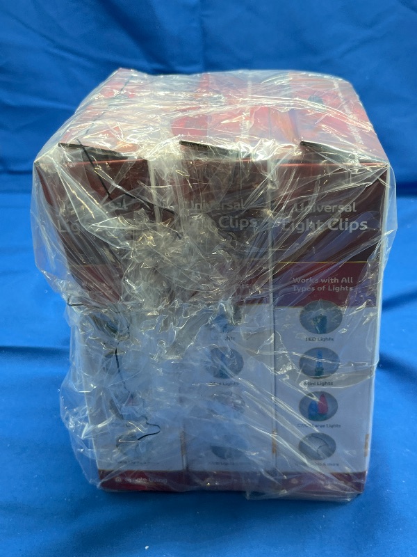 Photo 1 of Pack of 3 Clear Outdoor Universal Christmas Light Clips, Set of 50