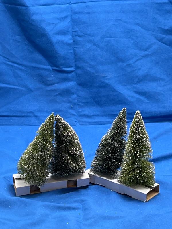 Photo 1 of 2 Pack of  -  2pc 6" Sisal Bottle Brush Tree Christmas Figurine Set - Wondershop