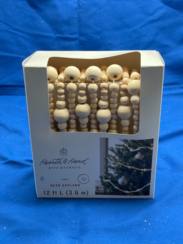 Photo 1 of Hearth and Hand Wooden Bead Garland