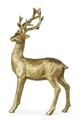 Photo 1 of Christmas Standing Deer Gold - Threshold 