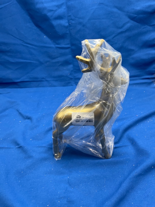 Photo 1 of Christmas Standing Deer Gold - Threshold 