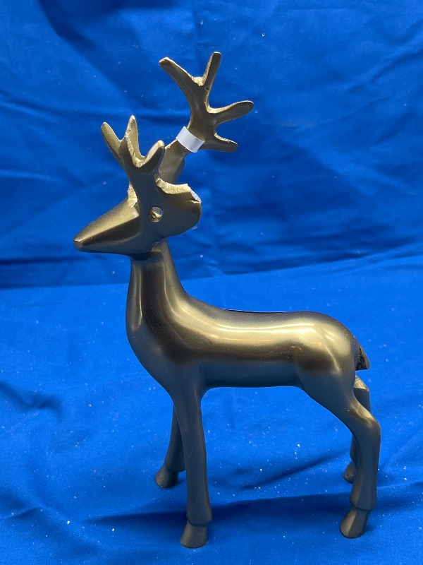 Photo 1 of Christmas Standing Deer Gold - Threshold 