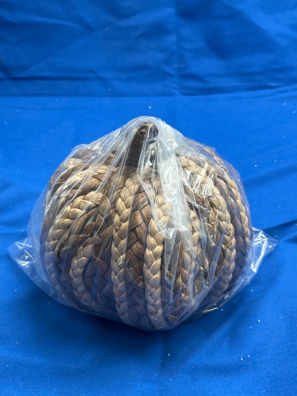 Photo 1 of Medium Woven Pumpkin Dark Two Tone Pumpkin Figurines - Threshold 