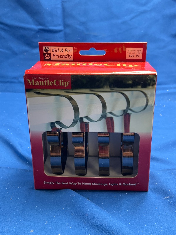 Photo 1 of Haute Decor The Original MantleClip - 4 Pack (Oil-Rubbed Bronze) - Hang Christmas Stockings Safely and Securely from Mantels Up to 3 Inches Thick