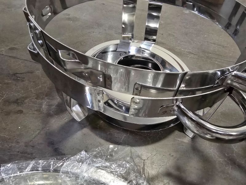Photo 1 of 4-Pc Stainless Steel Chafing Dish Buffet Set with Glass Lid - Perfect for Events